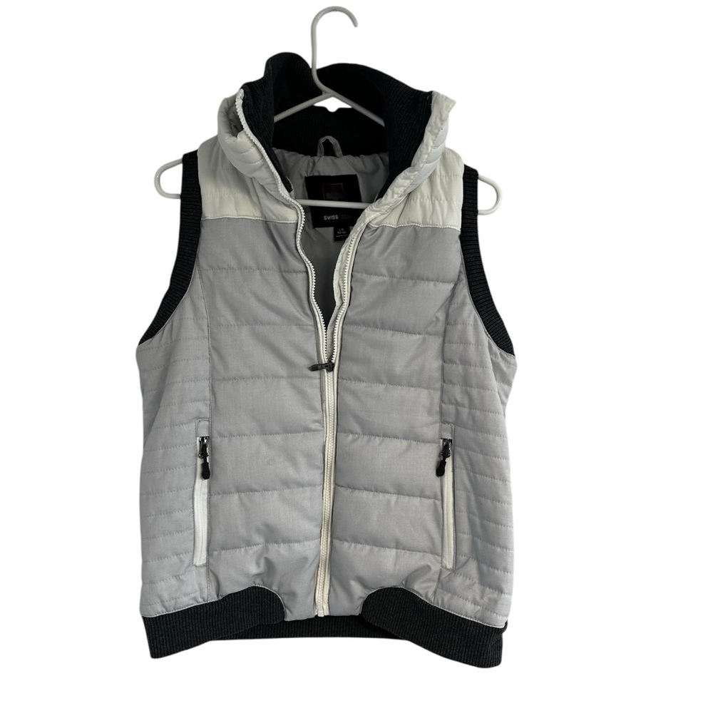 Swiss Tech Gray Vest‎ with Black Trim